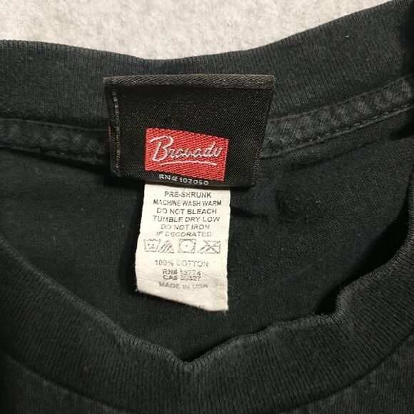 Harley Davidson T-Shirt Double Sided Large . Condition is Pre-owned - Picture 3 of 6